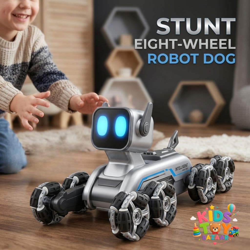 Stunt Eight Wheel Robot Dog