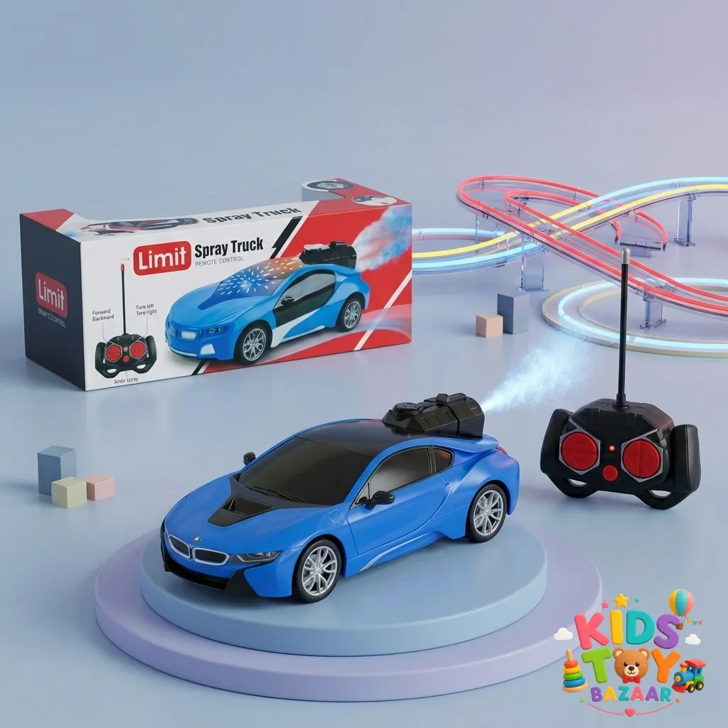High-Speed RC Sports Car with LED & Mist Effects - Vehicles & RC
