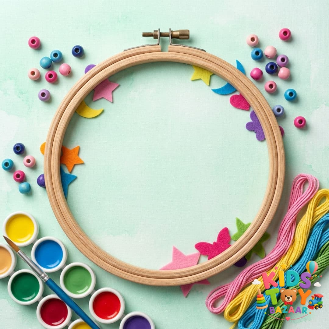 Premium 8-Inch Wooden Craft & Embroidery Hoop