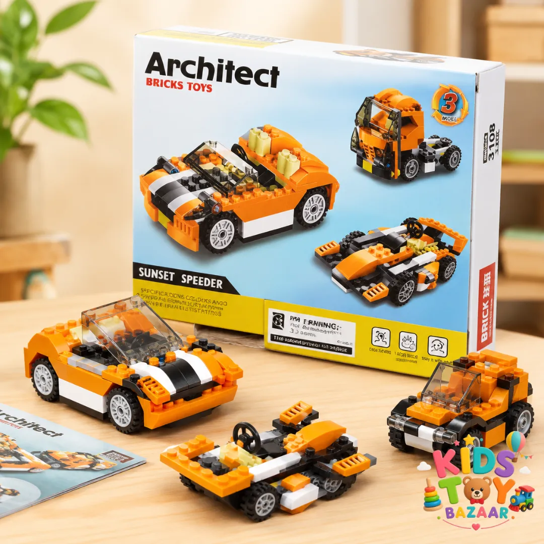 Sports Car, Race Car & Truck Building Blocks