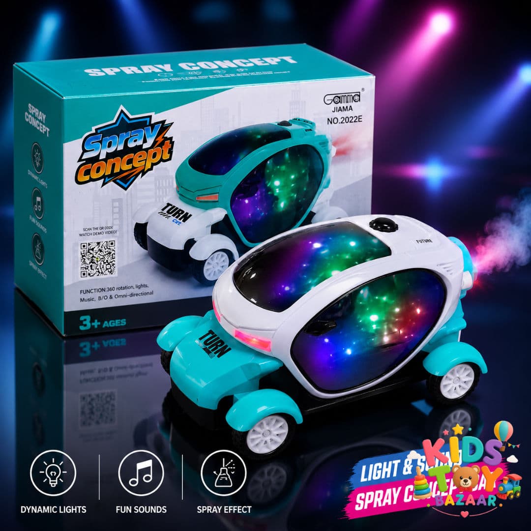 Light & Sound Car with Mist Effect