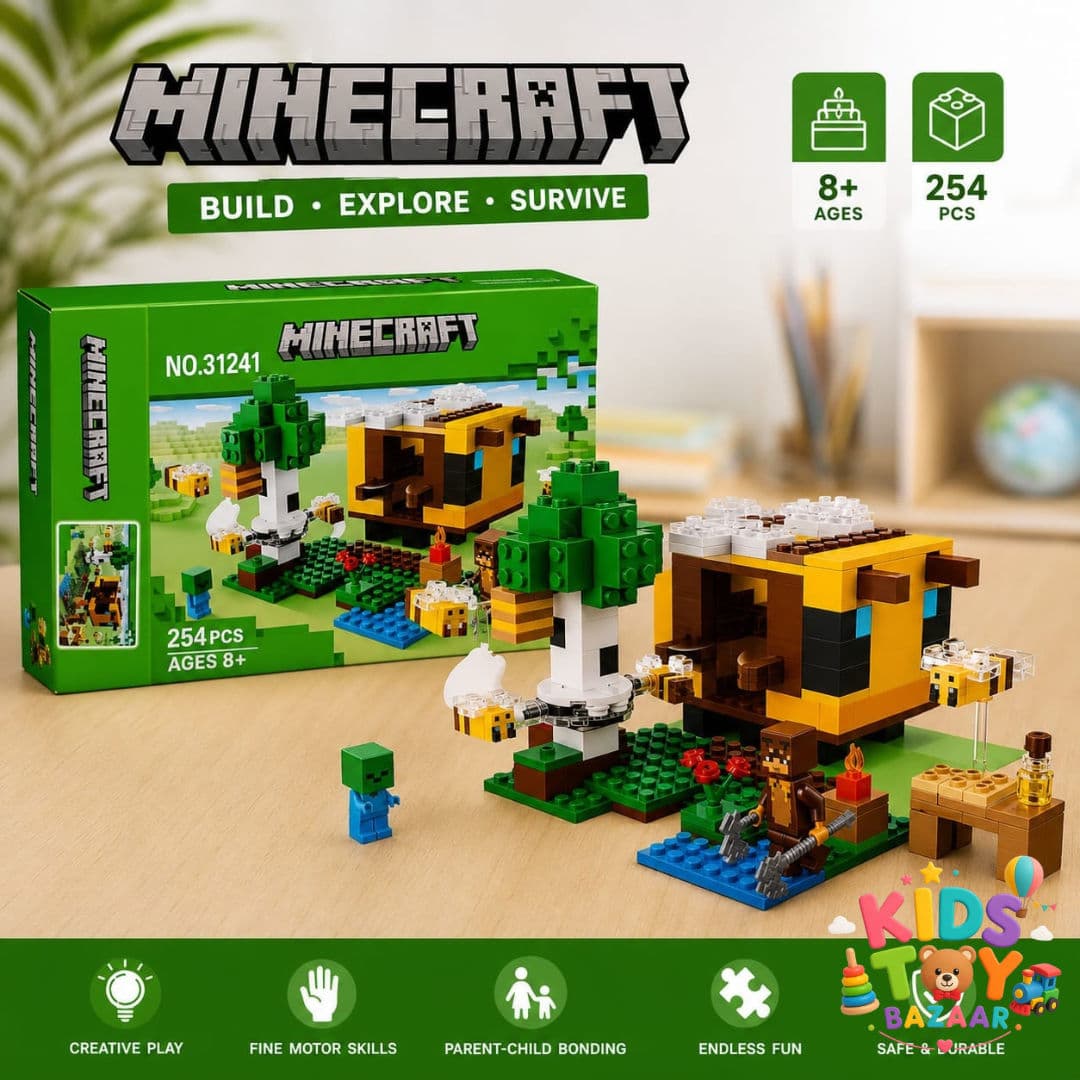 BlockCraft Bee Hive Adventure Building Set – 254 PCS