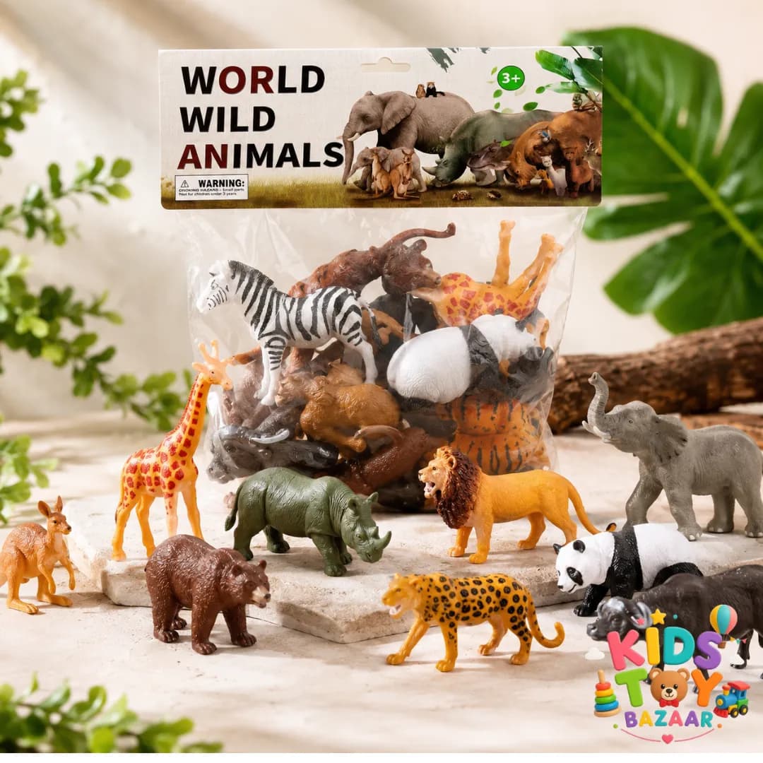 Wild Animals Toy Set! 🦁🦒🦓 - Activity Toys