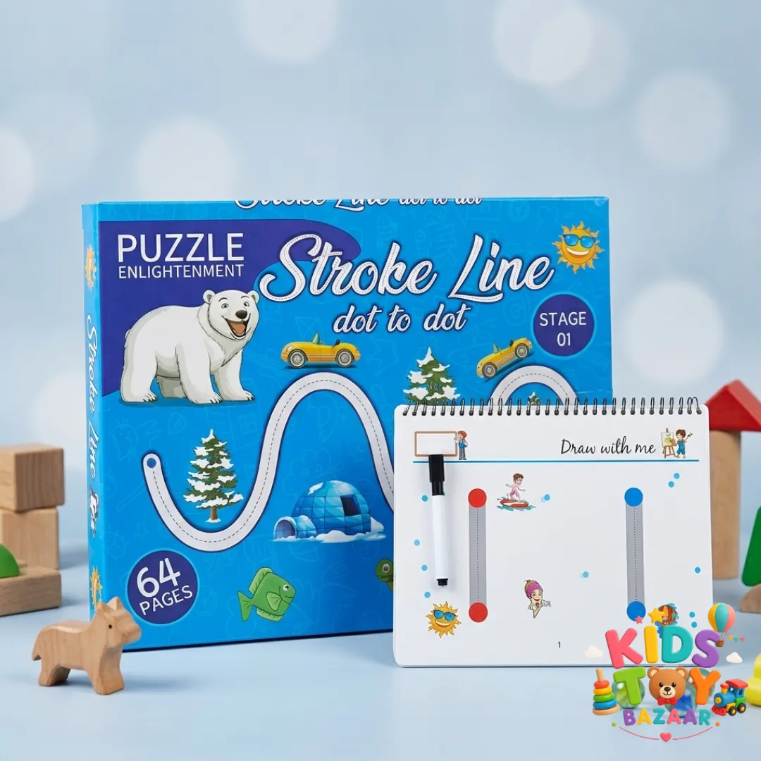 Stroke Line Dot to Dot Book - Trace & Learn - Educational Toys
