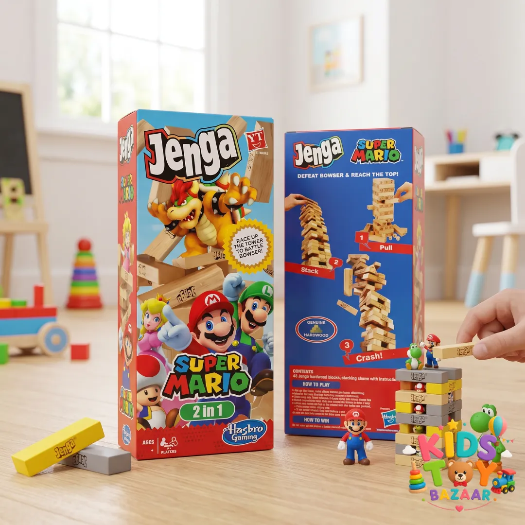 Jenga Super Mario Edition (2-in-1 Tower Balancing Game) - Educational Toys