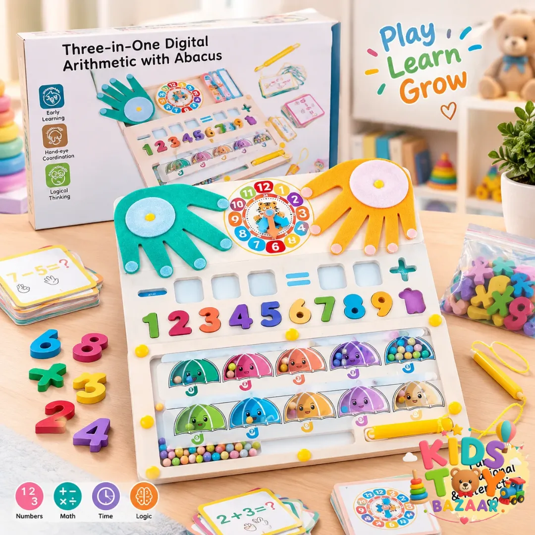 3-in-1 Montessori Math & Learning Board