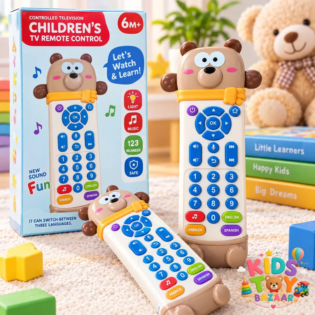 Bear-Shaped Kids TV Remote Toy! - Activity Toys