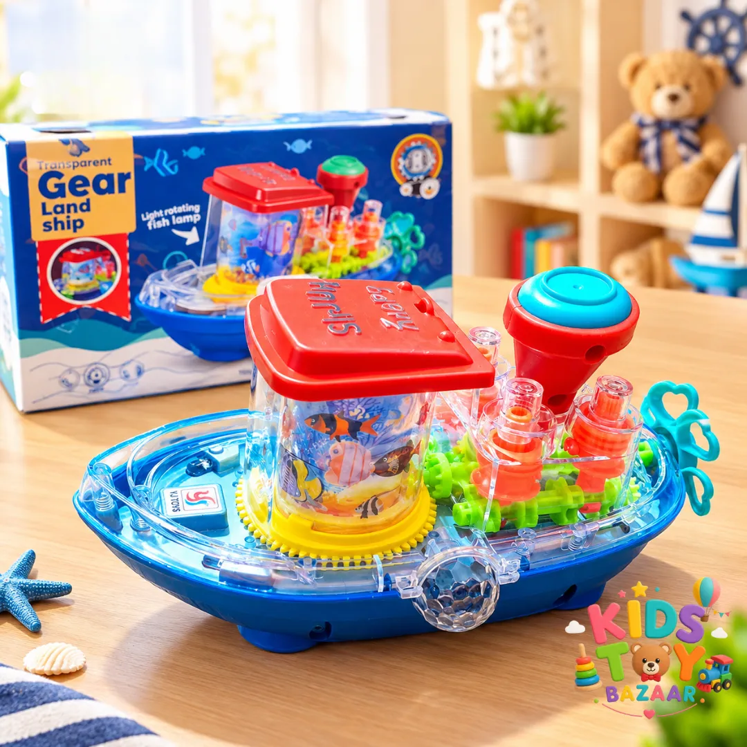 Light-Up Gear Ship Toy - Light & Sound