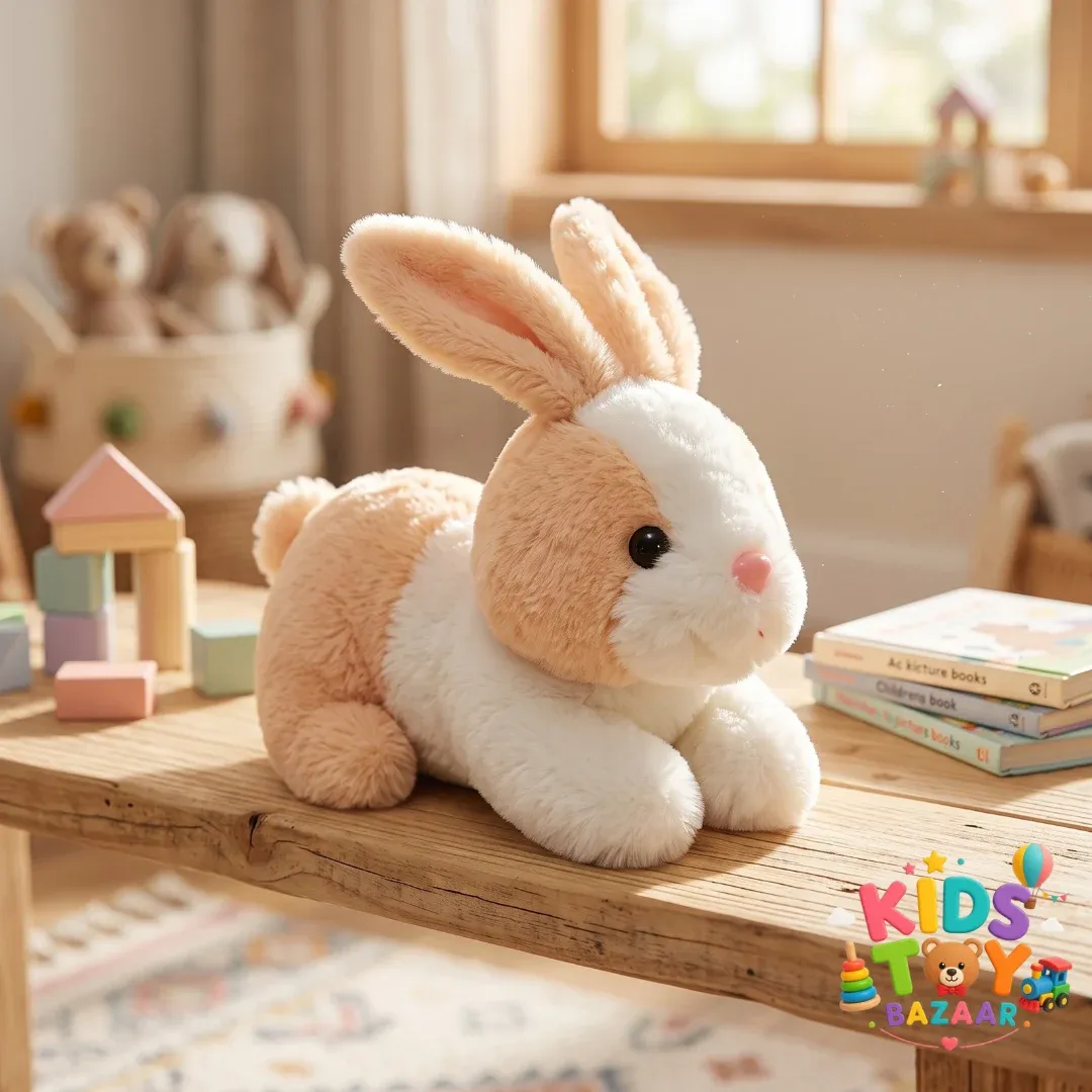 Cuddly Plush Bunny – Ultra-Soft Two-Tone Stuffed Rabbit Toy